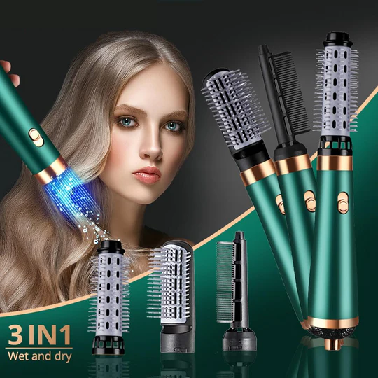 3-in-1 Multifunctional Hair Dryer – Dry, Curl & Straighten in One - Infinitygallery.store