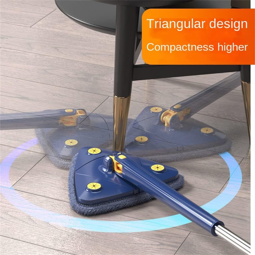 360° Rotating Triangular Mop – Wet & Dry Cleaning with Extendable Handle - Infinitygallery.store