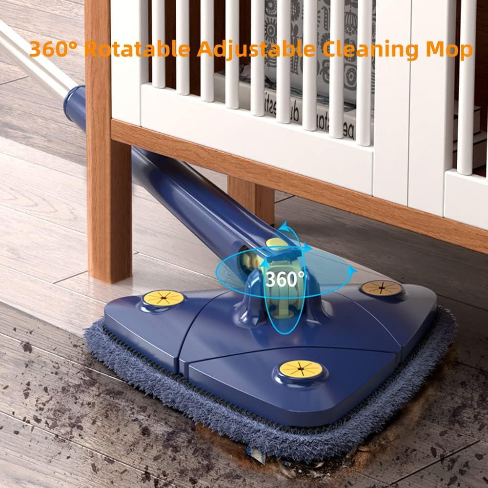 360° Rotating Triangular Mop – Wet & Dry Cleaning with Extendable Handle - Infinitygallery.store