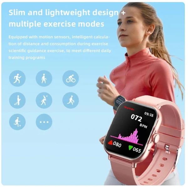 A58 Smart Watch 5-in-1 Gift Pack – Couple Set with Jewelry & Health Tracking | Infinity Gallery - Infinitygallery.store