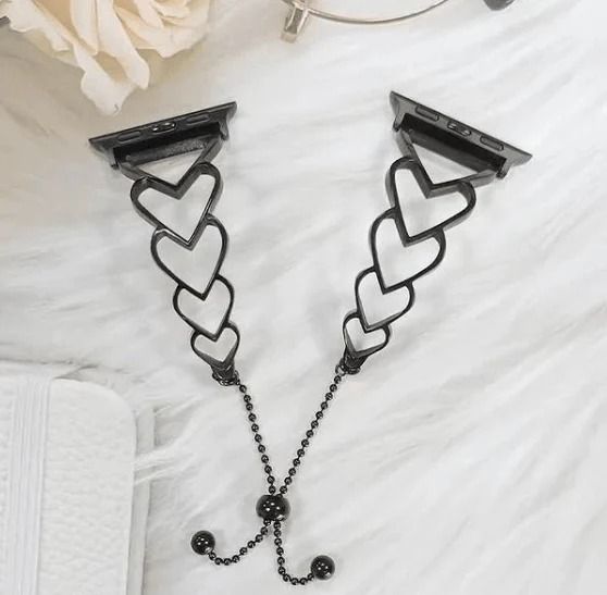 Heart-Shaped Bracelet Watch Band – Elegant Romantic Design for Smart & Traditional Watches - Infinitygallery.store