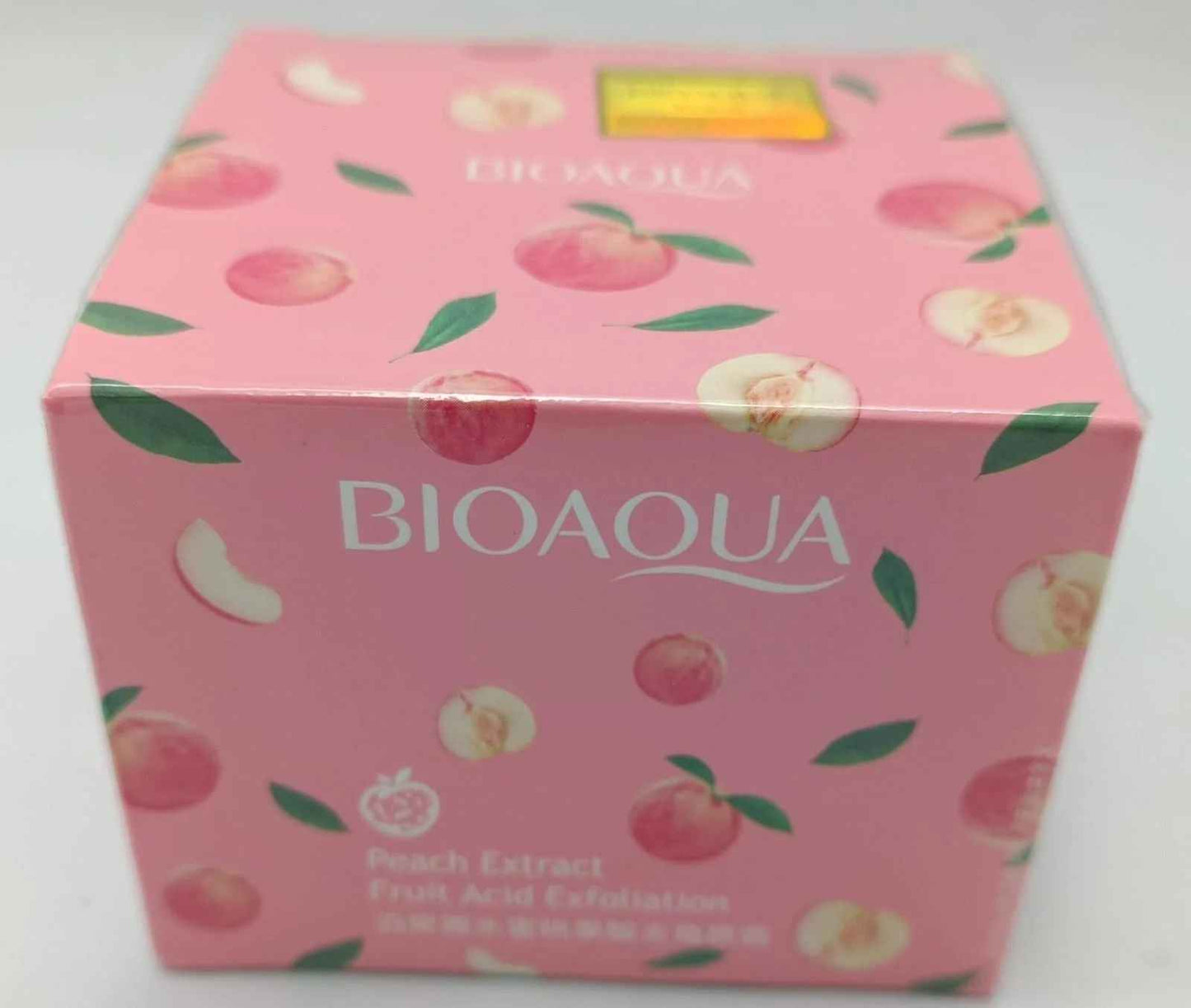 Peach Fruit Acid Exfoliating Face & Body Scrub – Gentle Sugar Gel Cream for Glowing Skin