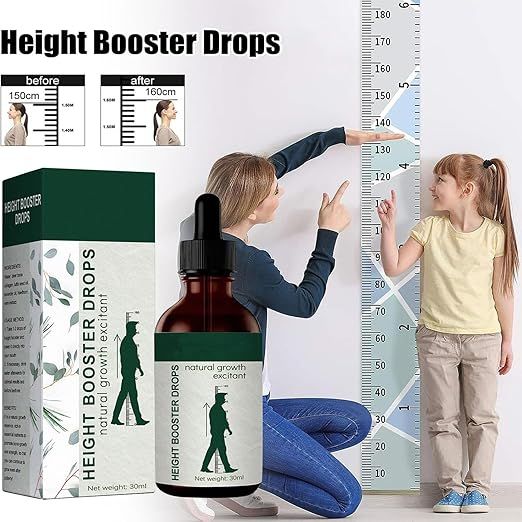 Height Booster Drops for Kids – Growth Support Formula (30ml) - Infinitygallery.store