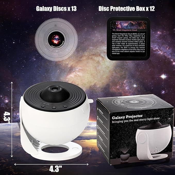 12-in-1 Planetarium Galaxy Projector – 4K HD Star Ceiling Night Light - Infinitygallery.store