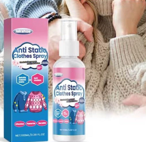 Anti Static Spray 100ml – Quick-Dry Fabric Cling Remover for Clothes & Upholstery - Infinitygallery.store