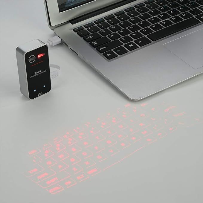 Laser Projection Keyboard with Mouse Function – Wireless, Portable & Bluetooth-Enabled - Infinitygallery.store