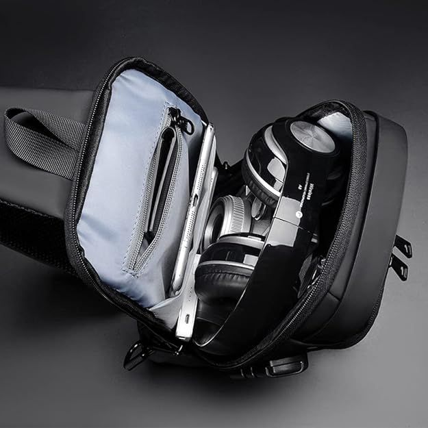 Multifunction Sling Bag with USB Charging & Anti-Theft Design - Infinitygallery.store