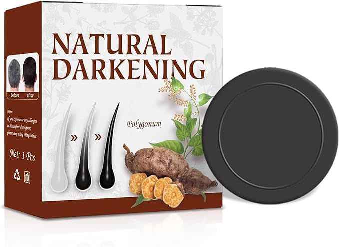 Hair Darkening Shampoo Bar – Natural Organic Conditioner for Gray Hair