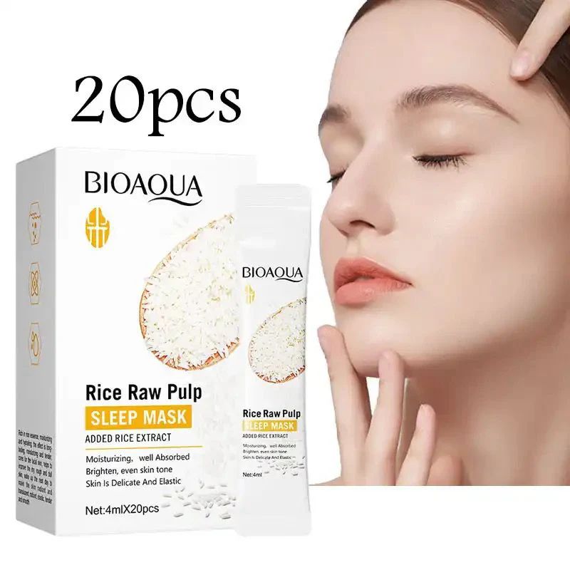 Moisturizing Smooth Mask (20pcs) – Rice Extract Hydrating & Soothing Face Masks for All Skin Types - Infinitygallery.store