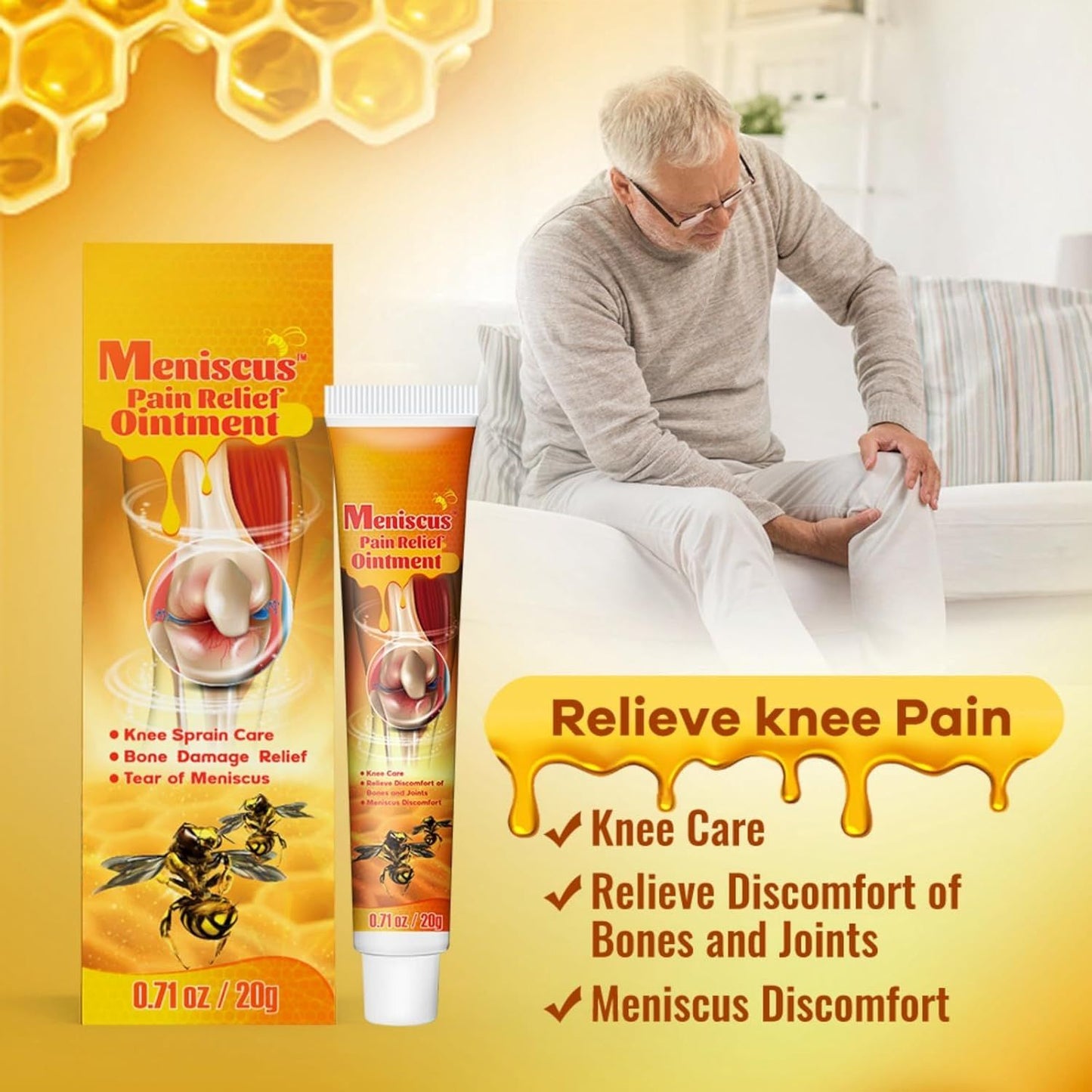 Bee Venom Joint Care Gel – Natural Relief for Pain, Stiffness & Mobility Support - Infinitygallery.store
