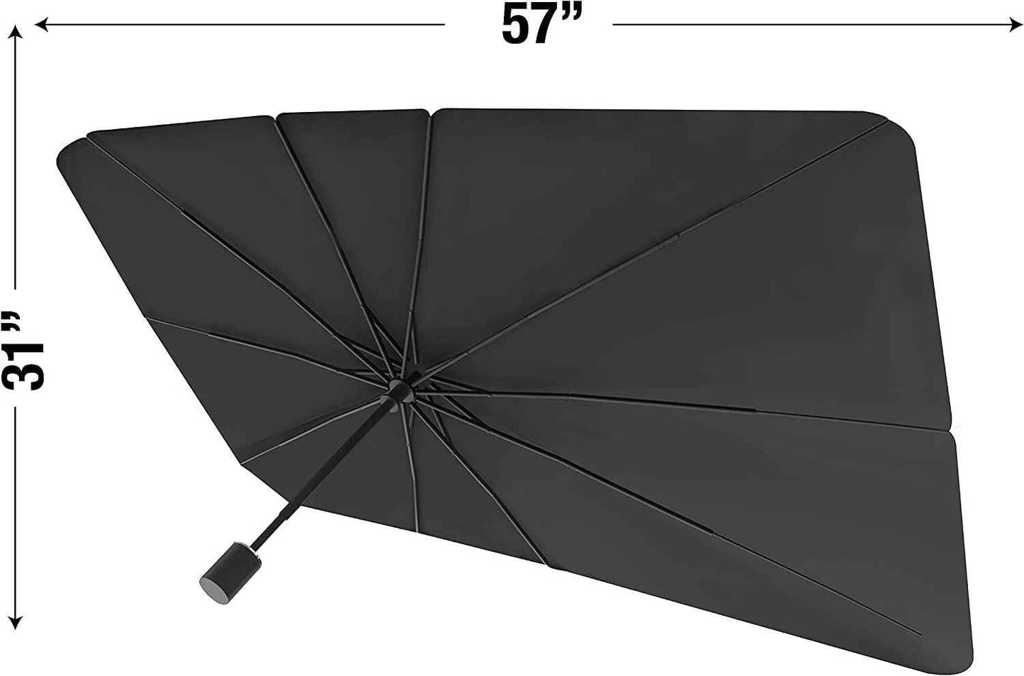 BrellaShield Car Windshield Sun Shade – Foldable Umbrella-Style UV Protector for Cars, SUVs & Trucks
