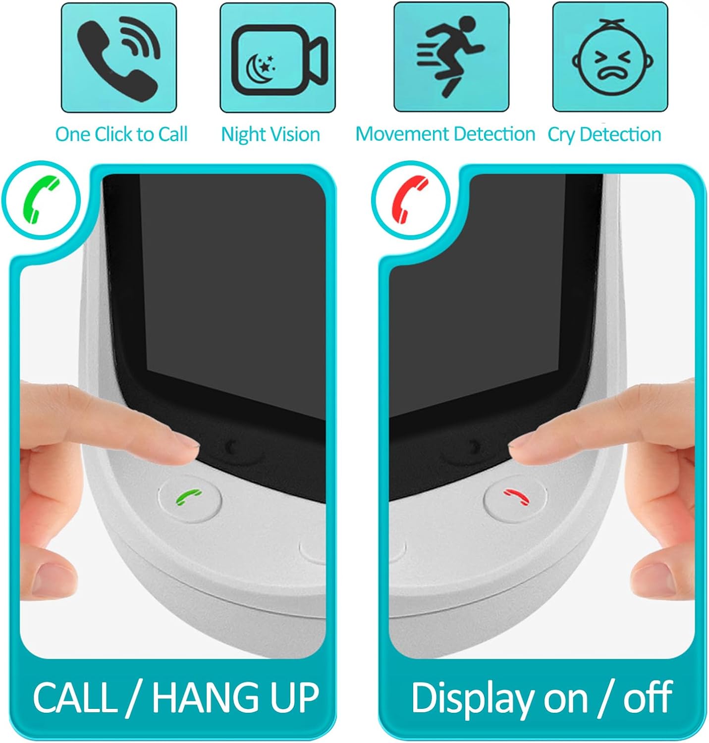 Smart Video Call Camera – 3MP HD | One-Click Call | 360° Motion Tracking - Infinitygallery.store