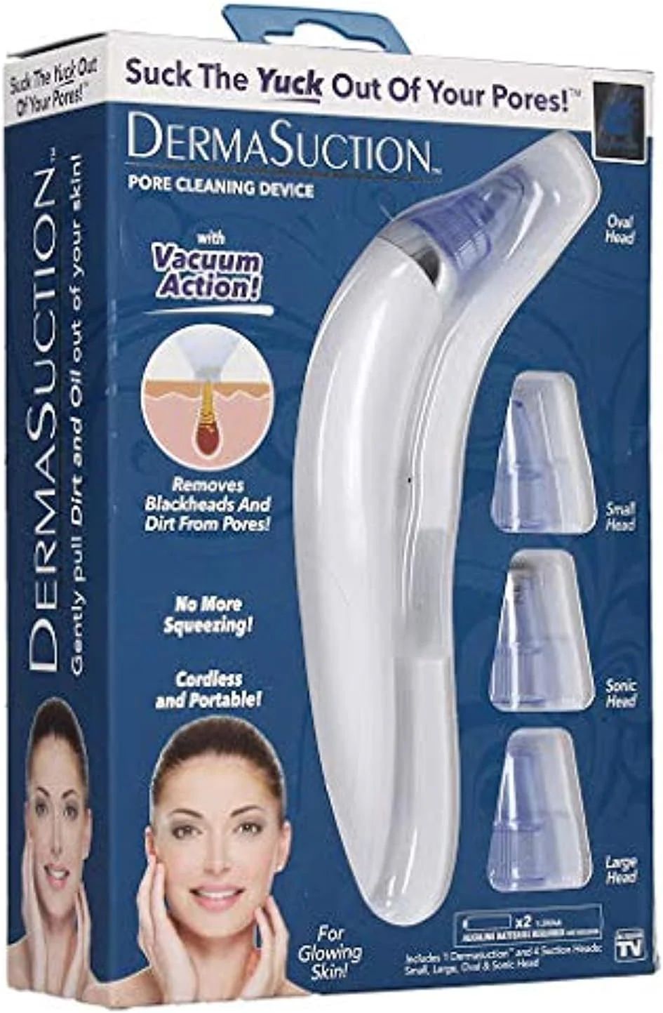 5-Level Pore Vacuum Blackhead Remover with 4 Probes – USB Rechargeable Deep Cleaner - Infinitygallery.store