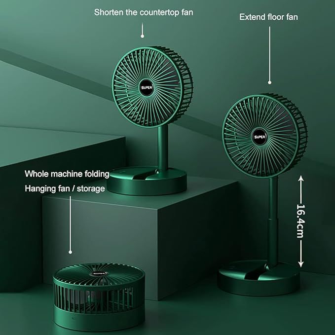 Rechargeable Folding Fan – Portable, Powerful & Ultra-Quiet Cooling - Infinitygallery.store