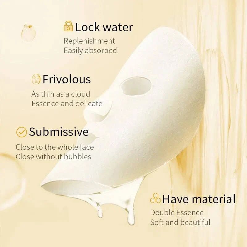 Moisturizing Smooth Mask (20pcs) – Rice Extract Hydrating & Soothing Face Masks for All Skin Types - Infinitygallery.store
