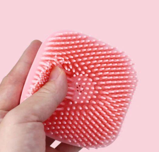 Bath Brush Scrubber – Detangling & Scalp Exfoliating Brush (Pink) - Infinitygallery.store
