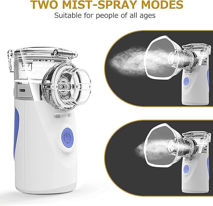 Handheld Mesh Inhaler Nebulizer – Portable Silent Vaporizer for Adults & Kids - Infinitygallery.store