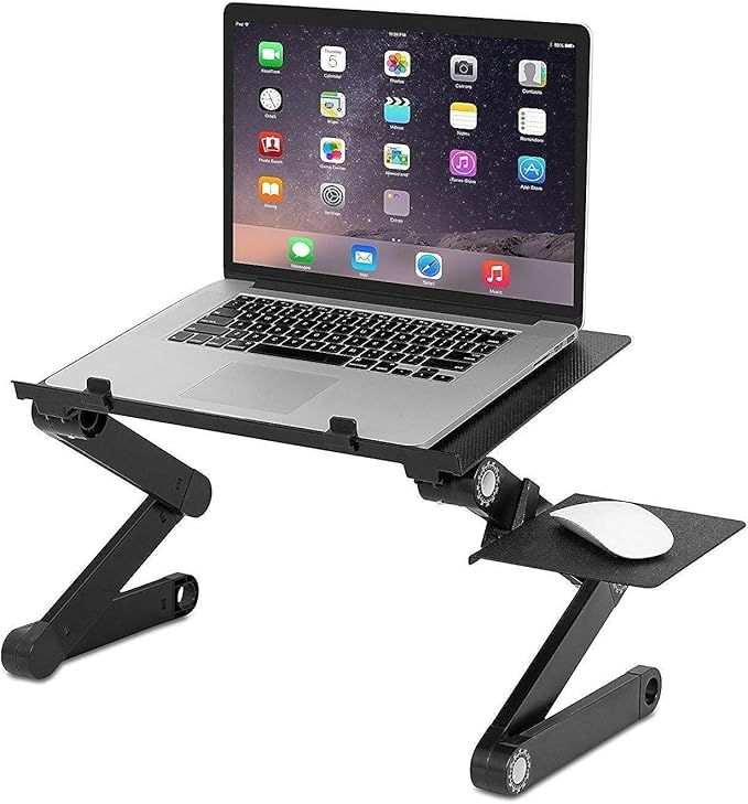 Multifunctional Adjustable Laptop Table T8 – Portable Lap Desk for Work & Study - Infinitygallery.store