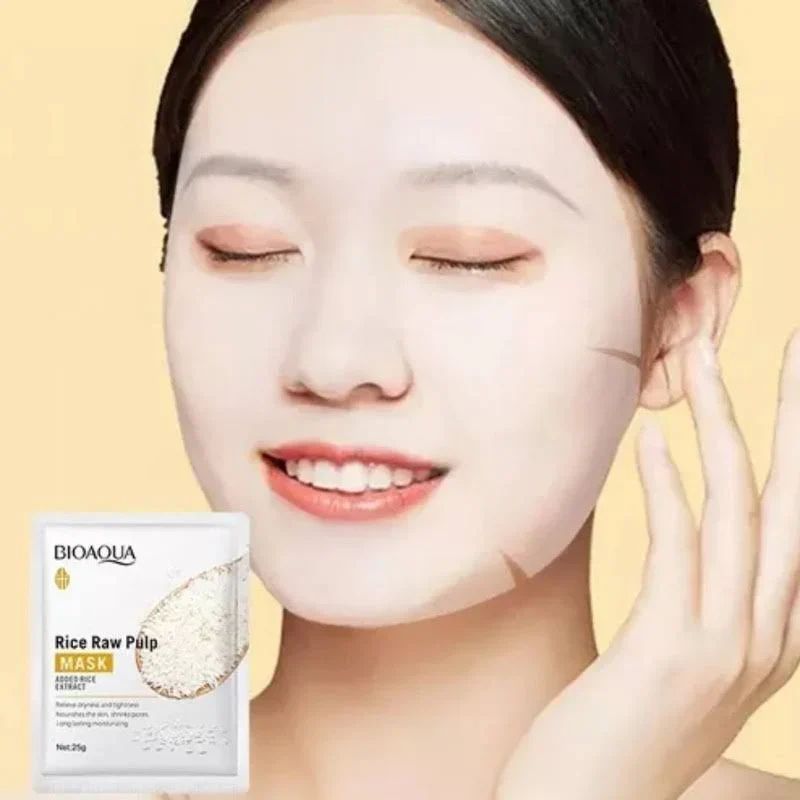 Moisturizing Smooth Mask (20pcs) – Rice Extract Hydrating & Soothing Face Masks for All Skin Types - Infinitygallery.store