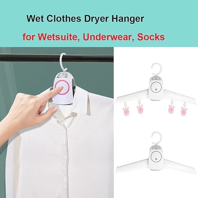 Portable Clothes Drying Hanger – Quick Dry, Foldable & Dual-Mode Shoe and Garment Dryer with Odor Removal - Infinitygallery.store