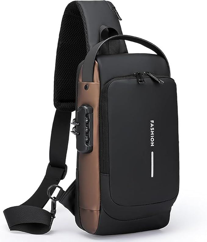 Multifunction Sling Bag with USB Charging & Anti-Theft Design - Infinitygallery.store