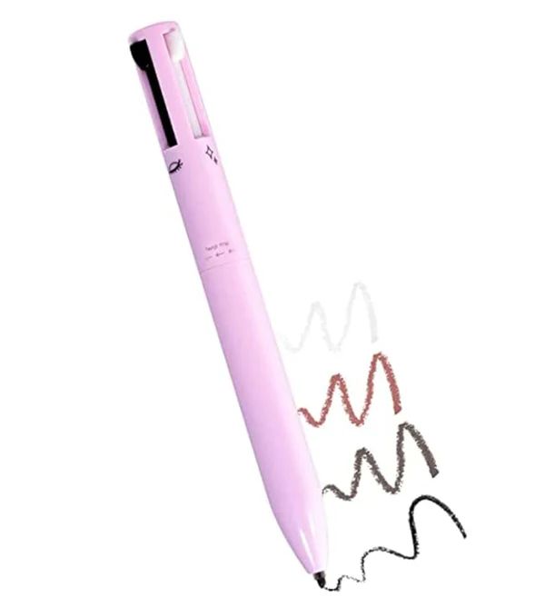 4-in-1 Makeup Pen – Eyeliner, Brow, Lip & Highlighter | Vegan & Portable Beauty Tool - Infinitygallery.store