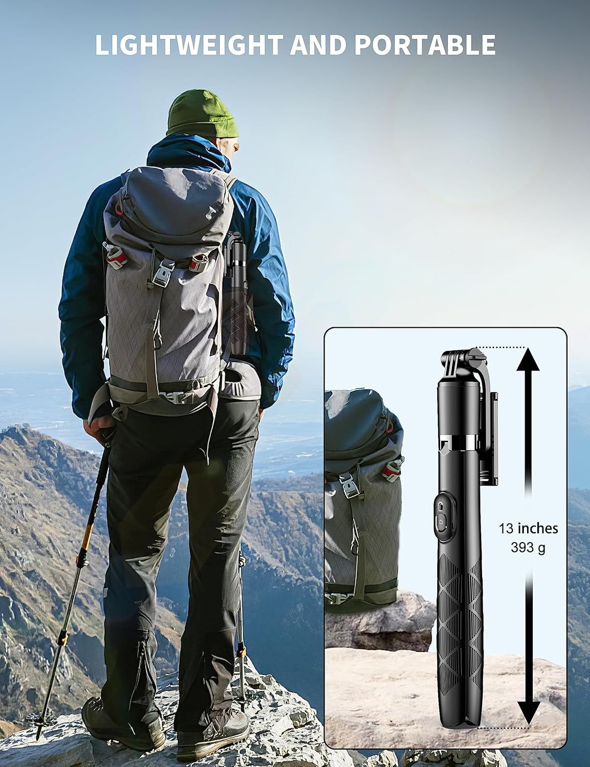 71" Selfie Stick Tripod with Wireless Remote โ Extendable & Rotatable Phone Stand for Travel, Vlogging, and Live Streaming - Infinitygallery.store