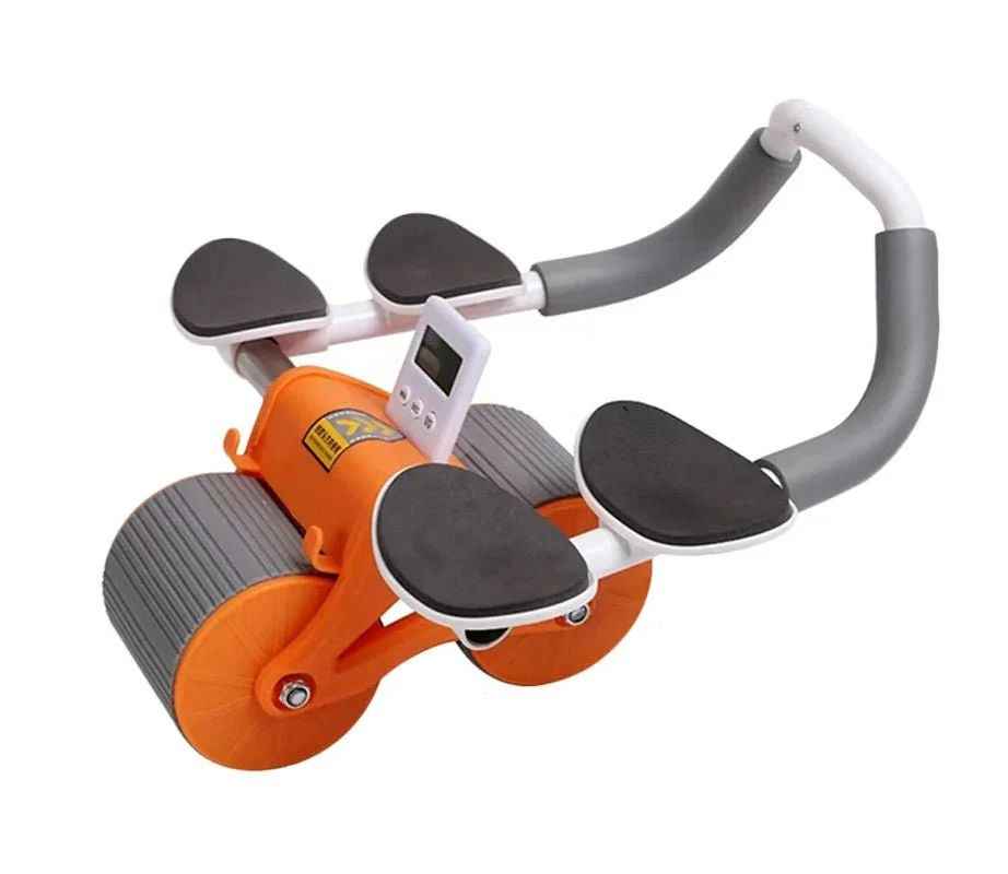 Auto Rebound Ab Roller with Elbow Support – Core Strength Trainer for Total Ab Workouts