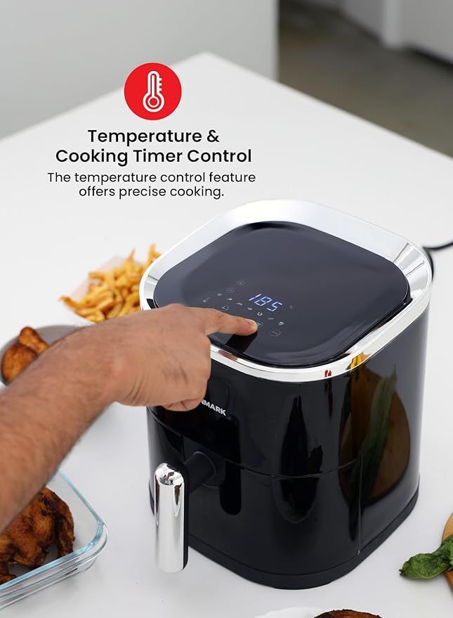 Deep Air Fryer with Touch Display – 3.5L Capacity for Healthy & Fast Cooking - Infinitygallery.store