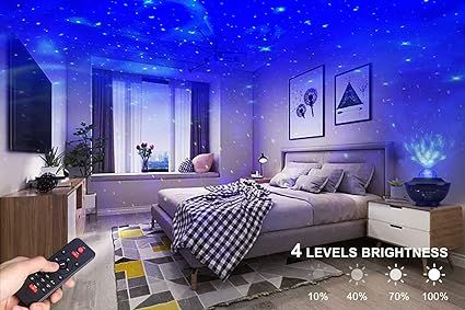 Galaxy Ocean Light Projector with App Control & Built-in Speaker โ Transform Your Room into a Starry Oasis ๐ - Infinitygallery.store