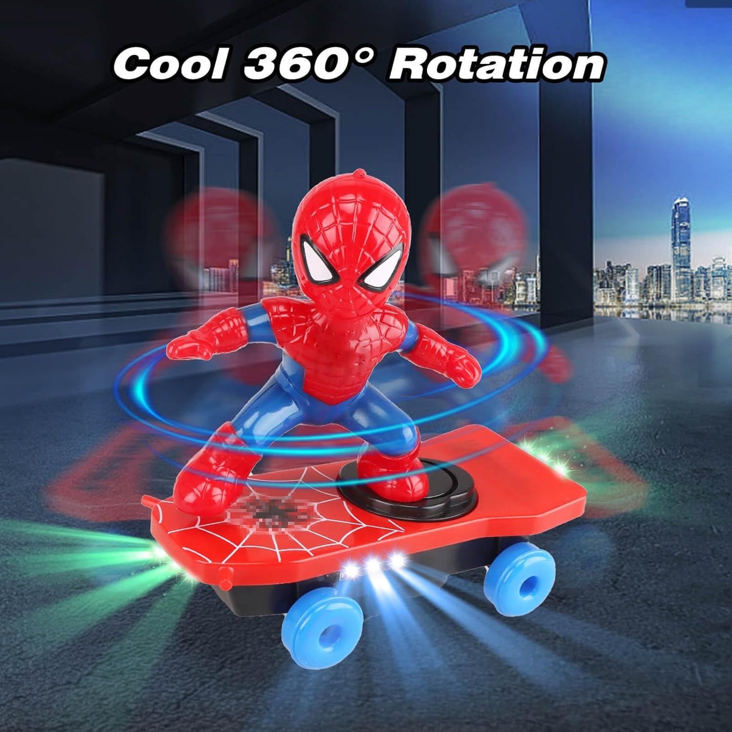Interactive Spider Robot Toy for Kids – Lights, Music & 360° Spin Action - Infinitygallery.store