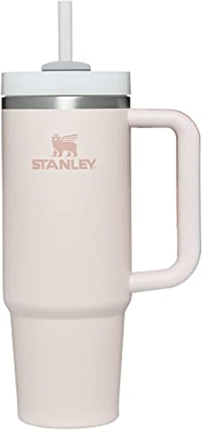 Stanley Quencher Tumbler – 40oz Recycled Stainless Steel Insulated Travel Mug with Lid & Straw - Infinitygallery.store