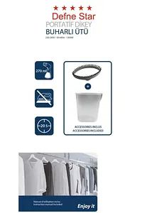 1800W Iron Steamer with LCD Display – Portable 2-in-1 Garment & Clothes Steamer - Infinitygallery.store