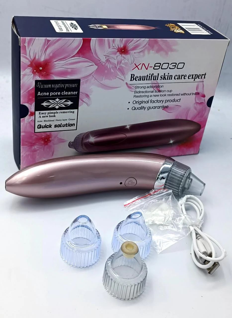 5-Level Pore Vacuum Blackhead Remover with 4 Probes – USB Rechargeable Deep Cleaner - Infinitygallery.store