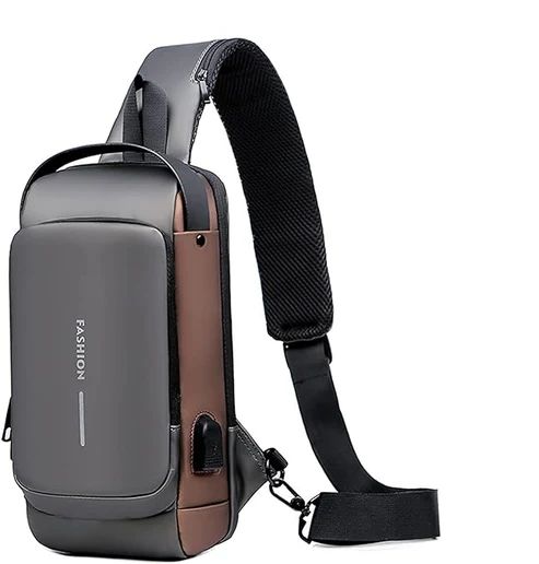 Multifunction Sling Bag with USB Charging & Anti-Theft Design - Infinitygallery.store
