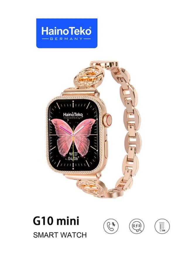 Haino Teko G10 Mini Smart Watch – 4 Straps, Bluetooth Call, Always-On Display & Wireless Charging | Infinity Gallery - Infinitygallery.store