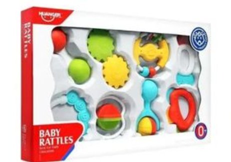 Huanger Baby Rattles – 8-Piece Rattle & Teething Toy Set for Infants