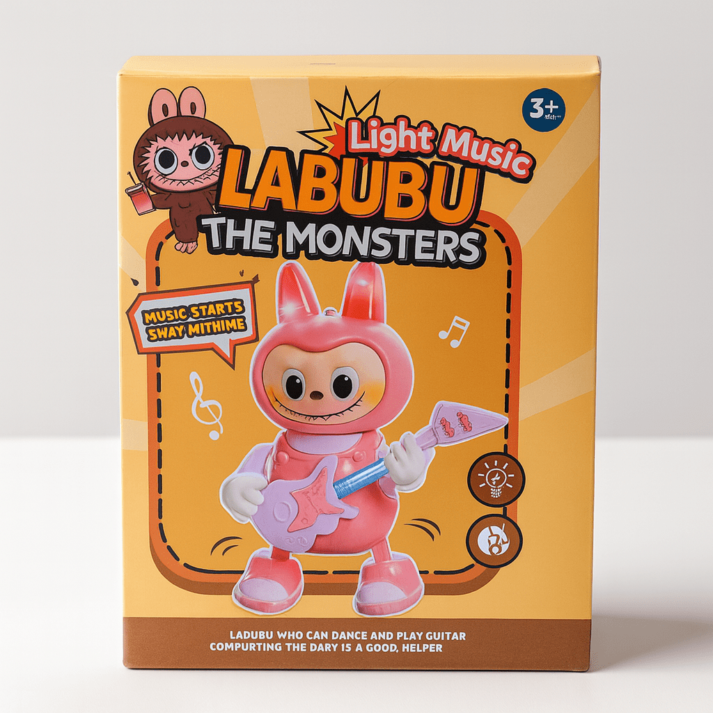 Labubu The Monsters – Light Music Dancing Guitar Toy | LED Lights & Musical Play