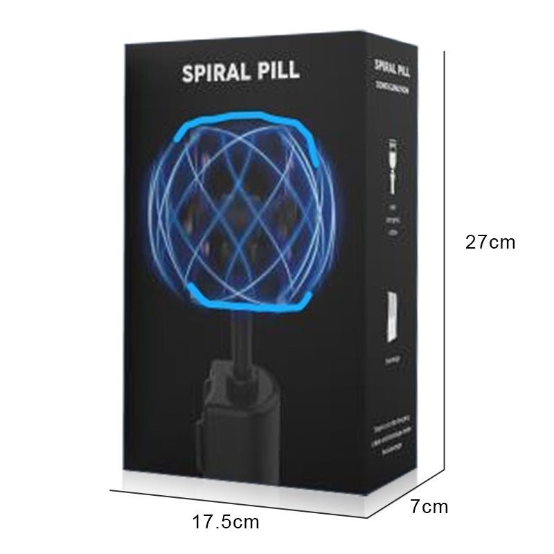 LED Light Balls Toy | Luminous Rotating Floating Spiral Pill Generator