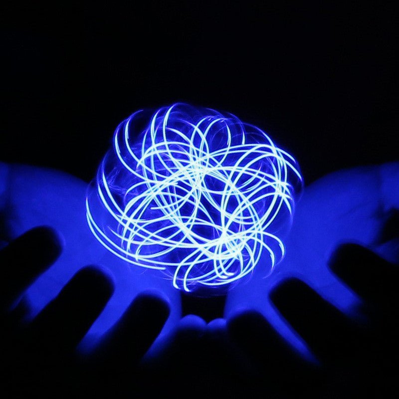 LED Light Balls Toy | Luminous Rotating Floating Spiral Pill Generator