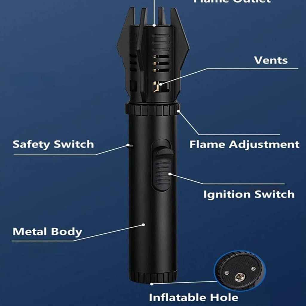 Planet Lightsaber Torch Lighter โ Refillable Butane Jet Flame Windproof Design