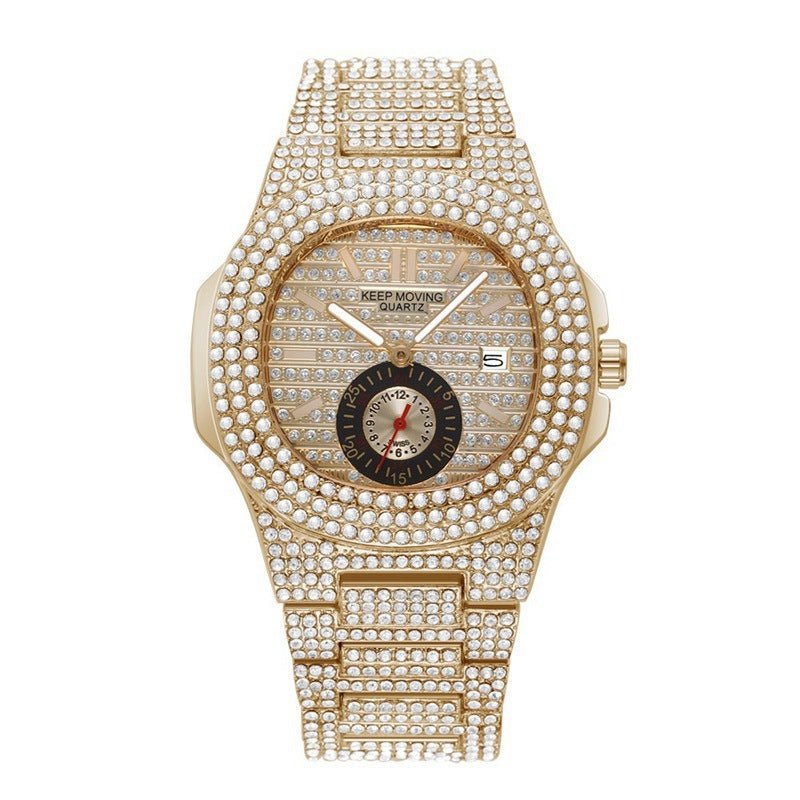 Men's Fashion Quartz Watch – Fully-Jewelled Design with Calendar - Infinitygallery.store