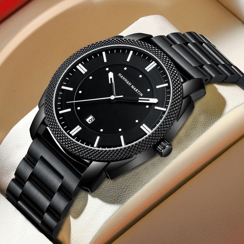 Men's Stainless Steel Waterproof Quartz Watch – Durable & Elegant Timepiece - Infinitygallery.store