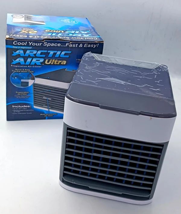 3-in-1 Mini Air Conditioning Fan โ Portable Air Cooler, Humidifier & Purifier with LED Lights - Infinitygallery.store