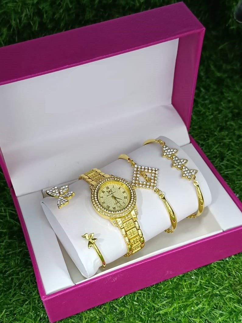 Pearl & Tides Watch – Elegant Women’s Timepiece with Matching Bracelet - Infinitygallery.store