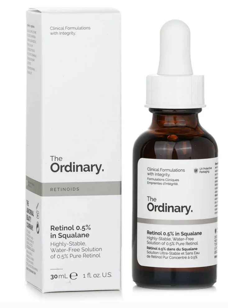 Retinol 0.5% in Squalane – Gentle Anti-Aging Night Serum for Fine Lines & Acne