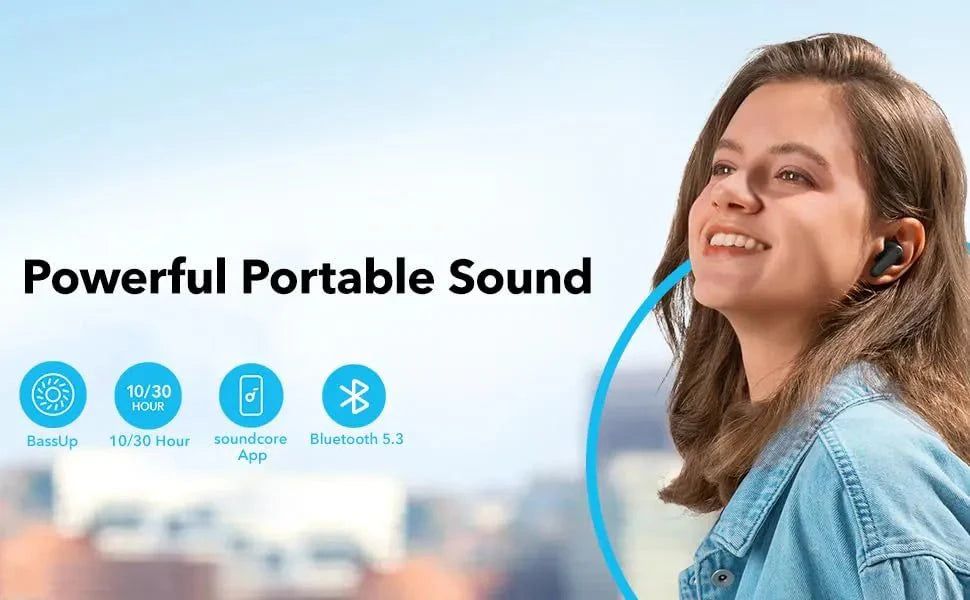 Soundcore R50i by Anker – True Wireless Earbuds with BassUp™, 30H Playtime & AI Call Clarity