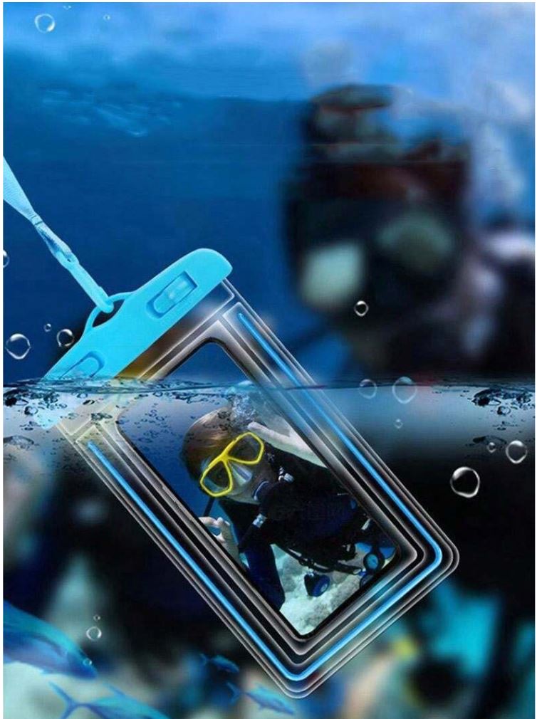 Universal Waterproof Phone Cover – Touchscreen Pouch with Secure Seal & Lanyard