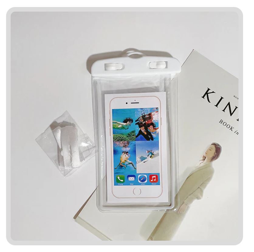 Universal Waterproof Phone Cover – Touchscreen Pouch with Secure Seal & Lanyard