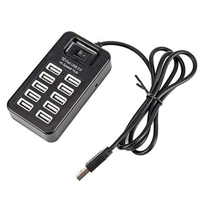 10-Port USB Charging Hub – Fast, Smart & Safe Power Station for All Devices - Infinitygallery.store